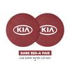 MYMX8 Car Suede Coaster Anti-Slip Water Cup Pad Bottle Holder Mat Accessories For KIA Ceed Sportage Rio K2 Optima Cerato Proceed Venga