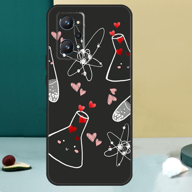 Science Chemistry Caffeine For Realme 14 13 Pro Plus 10 11 12 GT 5 6 6T GT7 Pro C61 C55 C53 C51 C21Y C25S C75 C67 Case