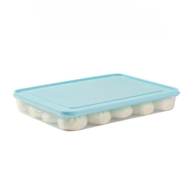 Lebensmittelaufbewahrungsbehälter mit Deckel, Gefrier- & Mikrowellengeeignet, für Knödel, Fleisch, Obst & Gemüse Knödel-Aufbewahrungsbox