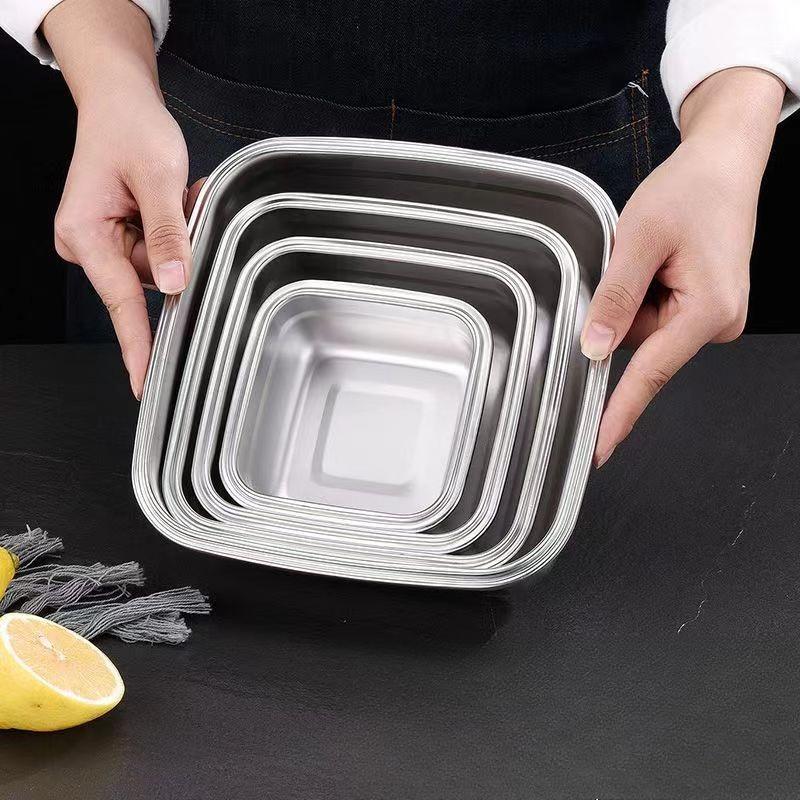 Stainless Steel Lunch Bento Box Sealed Leakproof Portable Food Storage Box Household Pickle Box Refrigerator Food Container