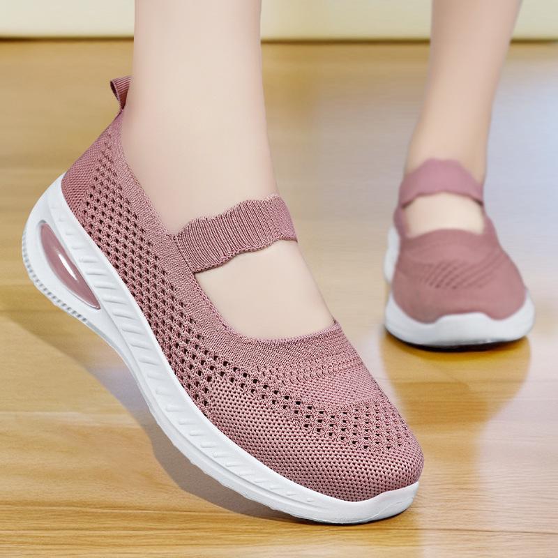 Women's Comfortable Summer Slip-On Shoes - Soft, Breathable, Lightweight Old Beijing Cloth Style
