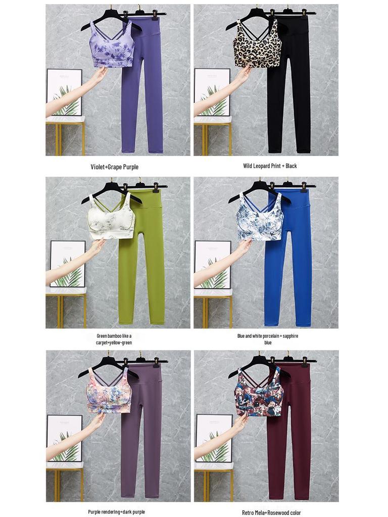 Women's Yoga Clothes 2025: Stylish Bra & High-End Two-Piece Sports Set for Fitness & Pilates