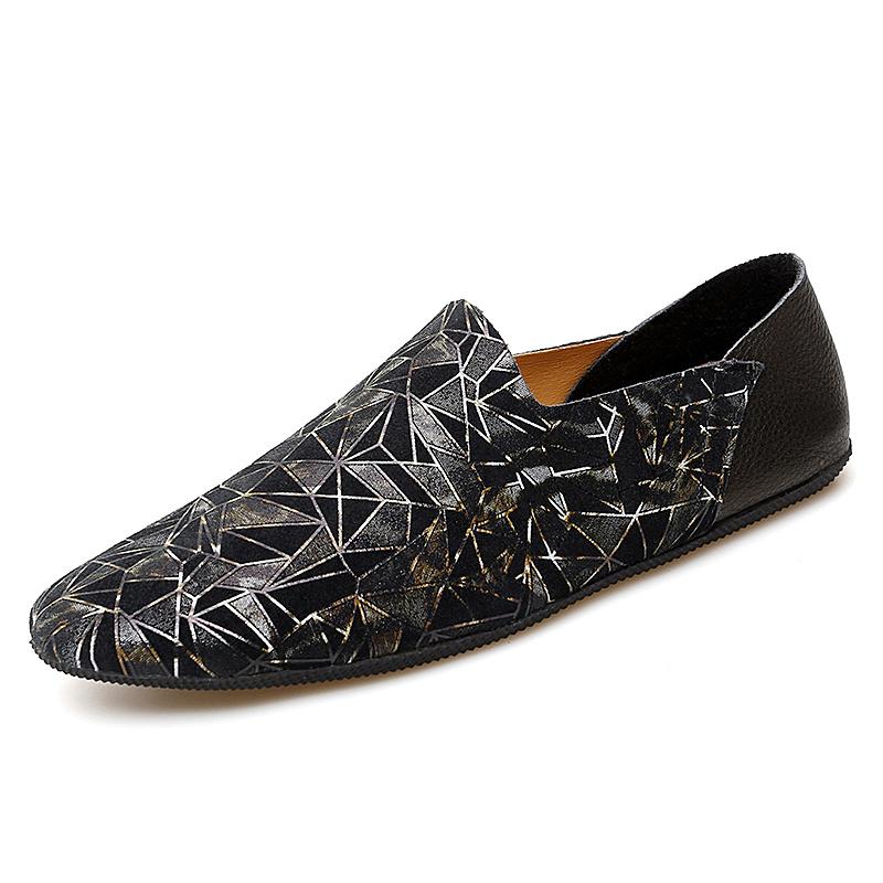 

2024 Новые кожаные мужские туфли для парикмахеров Модная мужская повседневная обувь Роскошные брендовые мужские деловые туфли Легкие мужские туфли Лоферы 45 чёрный