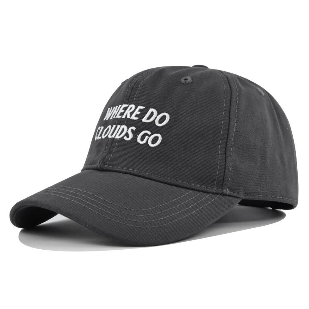 Cap Where Baseball Do Letter Embroidered Duckbill Sunshade Hat Material Cotton