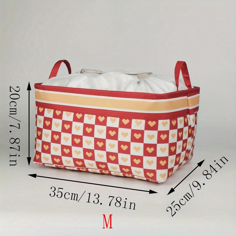 1pc Versatile Foldable Storage Bin with Handles - Perfect for Clothes, Books, Toys & More