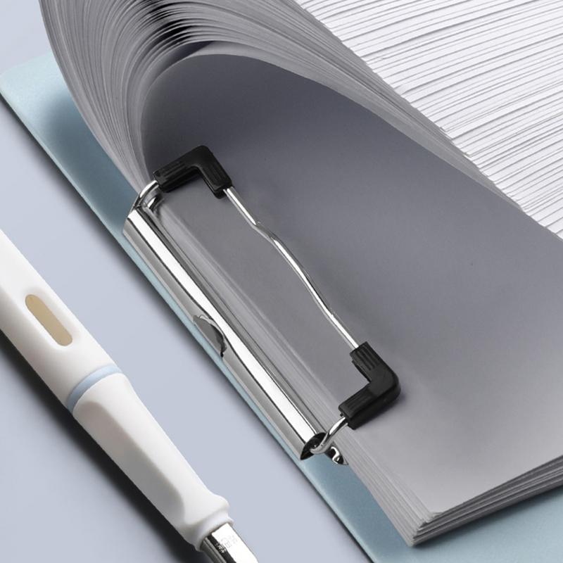 A4/5/6 File Folder Clipboard Writing Pad Clip Board Clips Test Paper Storage Organizer School Supplies Office Stationary