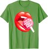 I'm A Sxcker For You Lips Lollipop Graphic Print Men's Casual Cotton T-Shirt