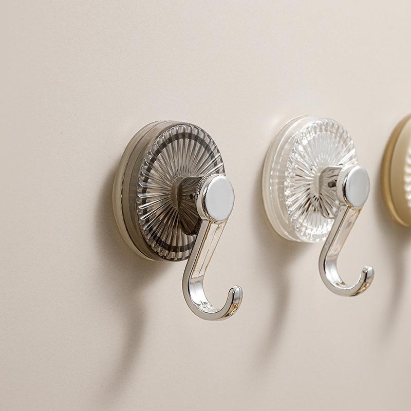 Saugnapfhaken aus Kunststoff, starker Vakuum-Badezimmer-Saugnapfhaken, wasserdichter Handtuchhalter, wiederverwendbarer Wandhalter aus Edelstahl