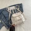 Modischer Damenrucksack mit großer Kapazität, Zugband, PU-Leder, Umhängetasche, Handtasche, Schulrucksack für Damen