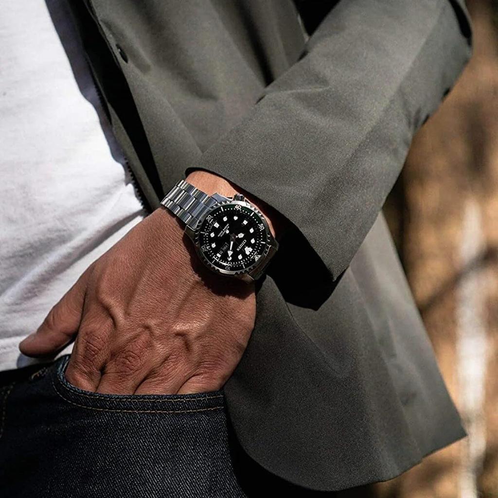 Citizen Automatic Watch NY0084-89E Silver Free Size Bracelet, Silver, One Size, Bracelet.