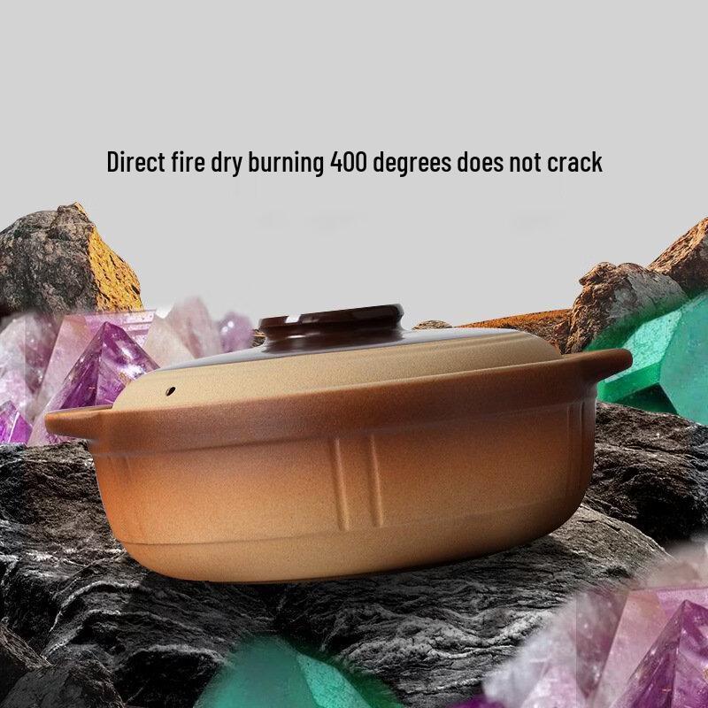 ZISIZ 1L Traditional Ceramic Stew Pot