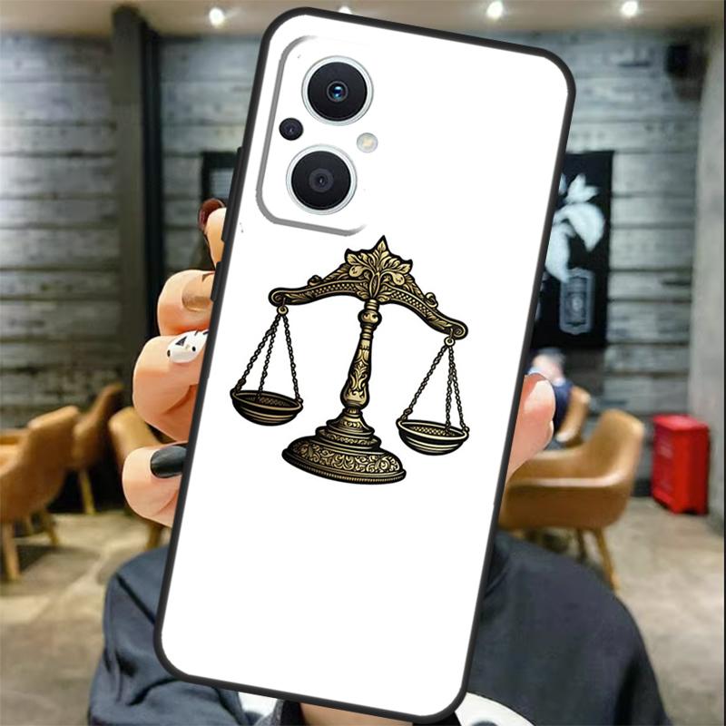 Legge Avvocato Giudice Giustizia Caso Per OPPO Reno 13 F 12 F 11F 8T 7 8 10 11 Pro OPPO Find X8 Pro X6 X3 X5 Lite Custodia Cover