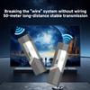 50M Full HD 1080P Portable Metal for Wireless Video Transmitter Receiver Meeting Projector PassThrough Splitters Converters