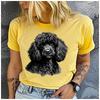 Unisex Cotton T-shirt with Black Color Print, Round Neck, Casual, Short Sleeve, Fashion Top for Summer, 100%