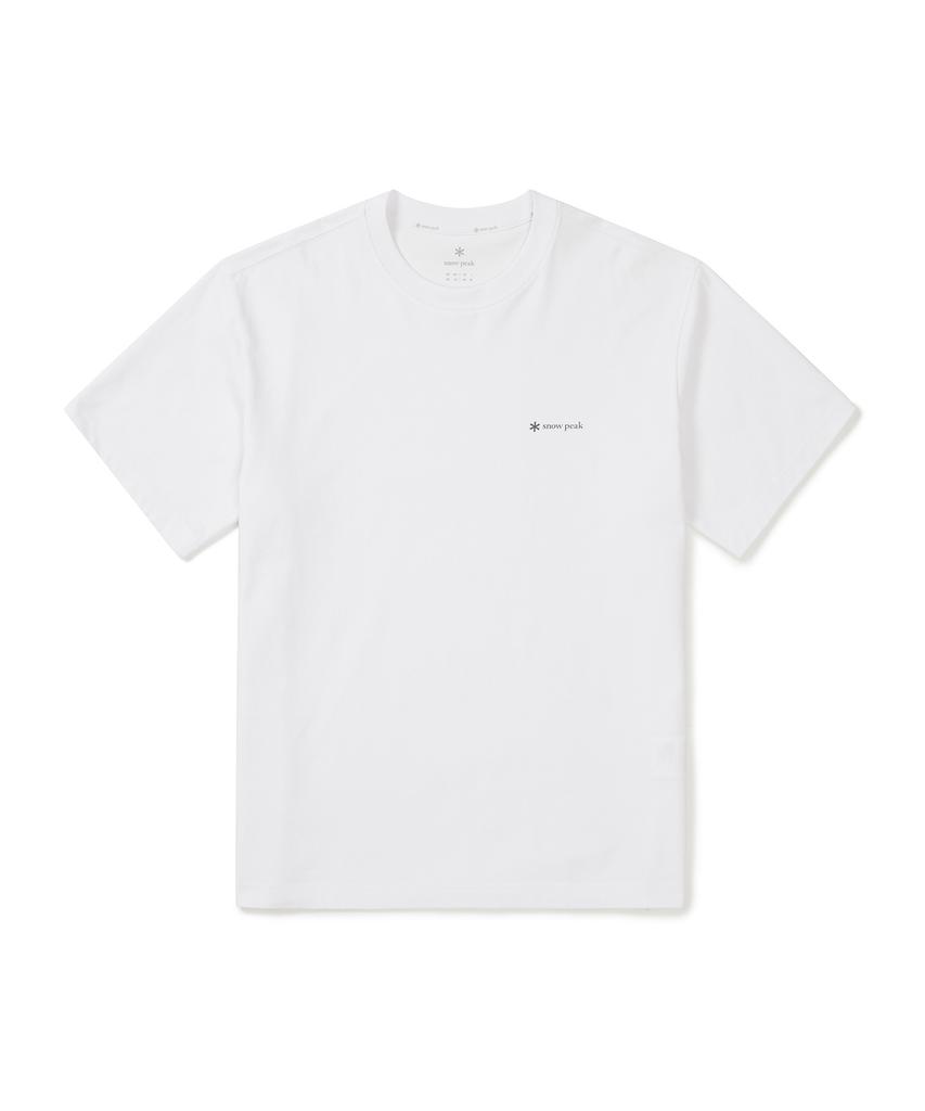 SNOWPEAK APPAREL Aerocool Small Logo Short Sleeve T-Shirt (S25Mufts76) White