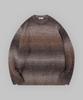 SOME PLACE Gradient Stripe Oversized Round Knit [Gray]