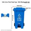 Large Capacity Pedal Sorting Trash Can