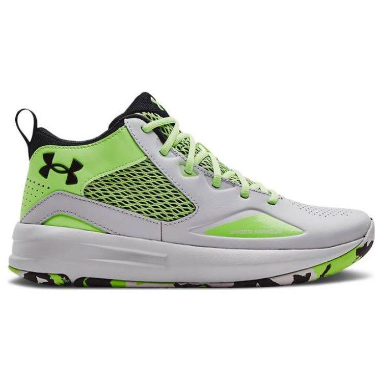 Under Armour Lockdown 5 Halo Grey Quirky Lime Men Sneakers 3023949-103