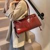 PU Leather Underarm Bags Lady Shoulder Bag for Women 2024 Winter New Fashion Y2K Tote Bags Retro Handbags and Purses