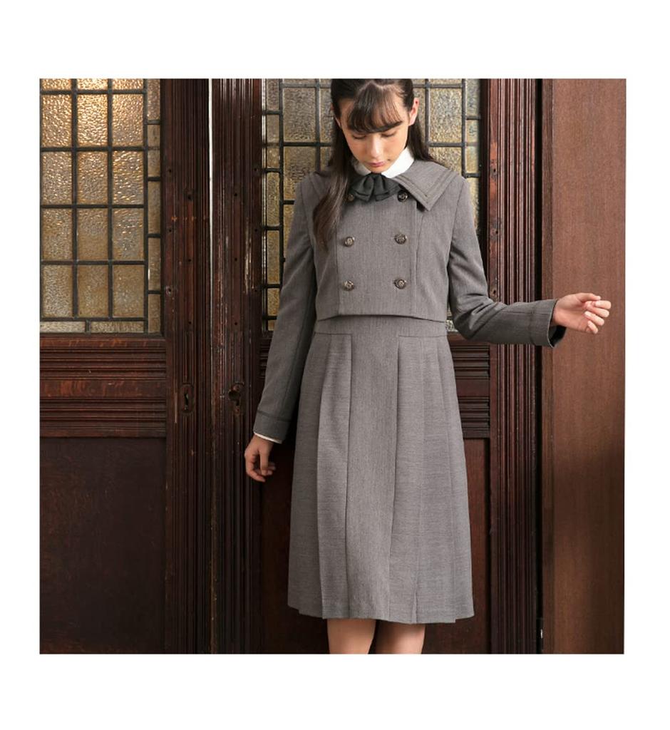 Abschlussfeier Grundschule Mädchen Anzug Kleidung Formelles Set aus Kleid Jacke Rachel 160cm [Arisana] Kinder (3-teilig + + Band)
