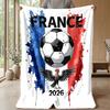 France national football team Theme blanket Soft Flannel Blanket Plush Throw Blanket Cozy Sofa Bed Blanket for Home Decor