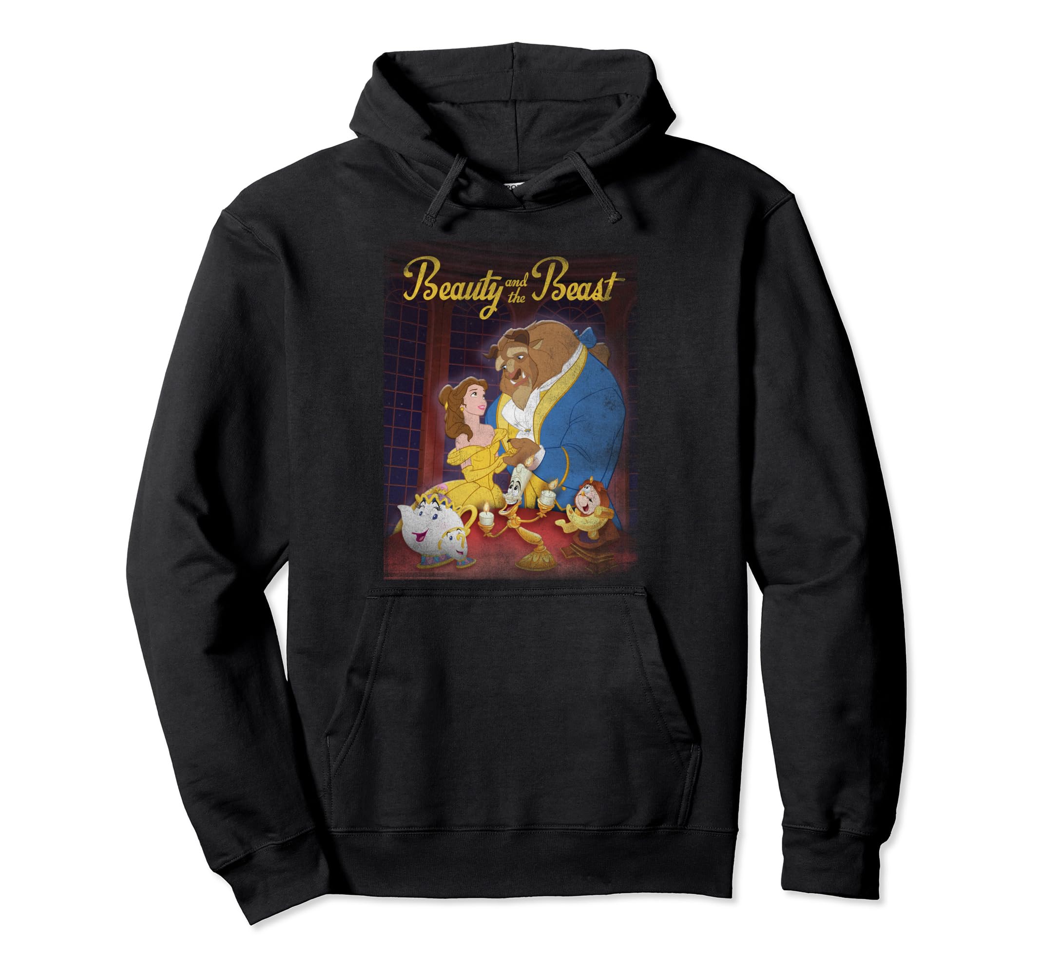 

Disney and the Poster Graphic Hoodie Beauty Beast чёрный