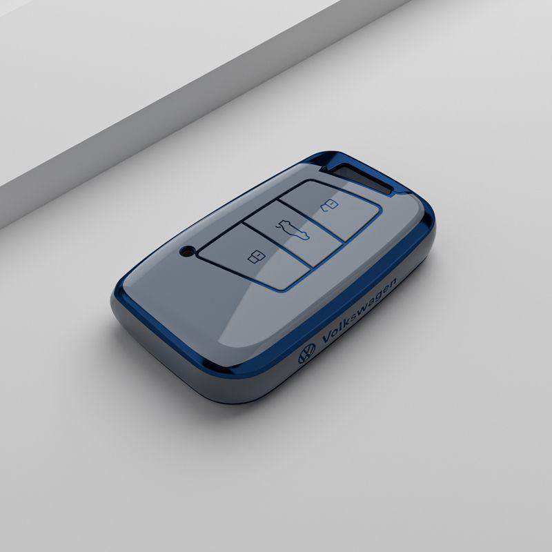 opq1 Soft TPU Car Key Case Cover Holder Shell Bag For VW Volkswagen Passat B8 Tiguan Magotan Protector Keychain Keychain Accessories
