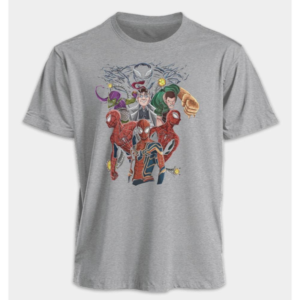 Men's and Women's T-shirts Spider-Man Venom Summer American Spring and Autumn Loose Punk Harajuku Y2k Niche Short Sleeves