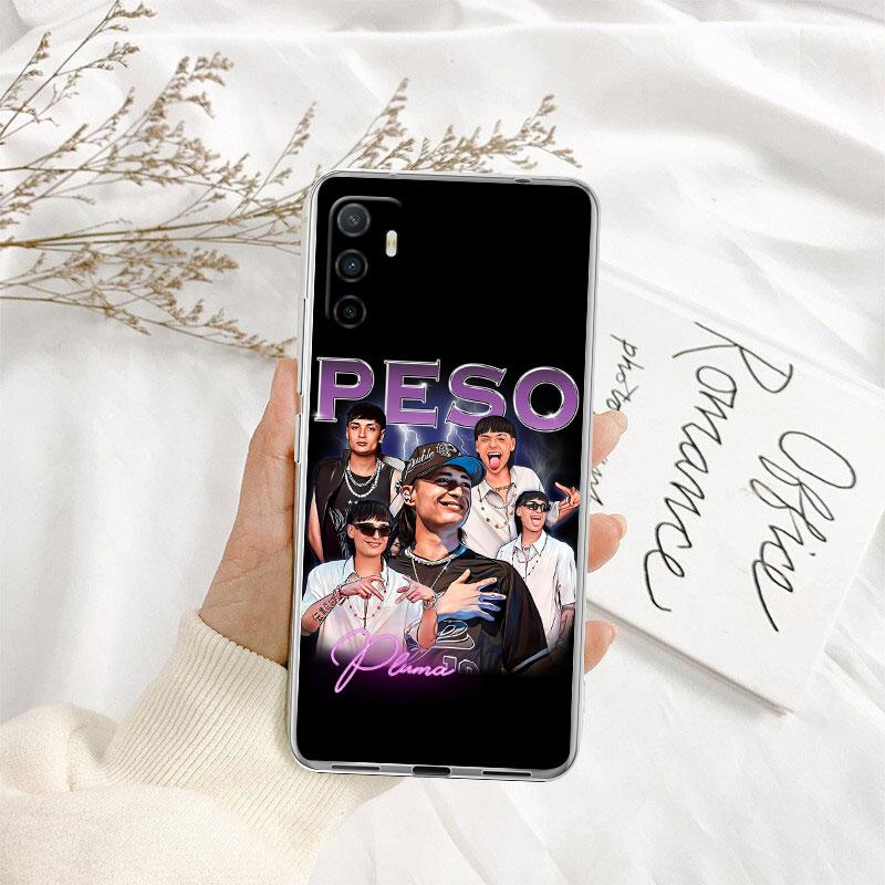 Peso Pluma Transparent Phone Case for Motorola Moto G7 G8 G9 G84 G85 G73 G24 G15 Z2 Play Power Plus