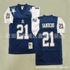Camiseta de Fútbol Retro NFL Dallas Cowboys para Hombre de Algodón Bordada Camisa Deportiva del Equipo Ropa para Aficionados