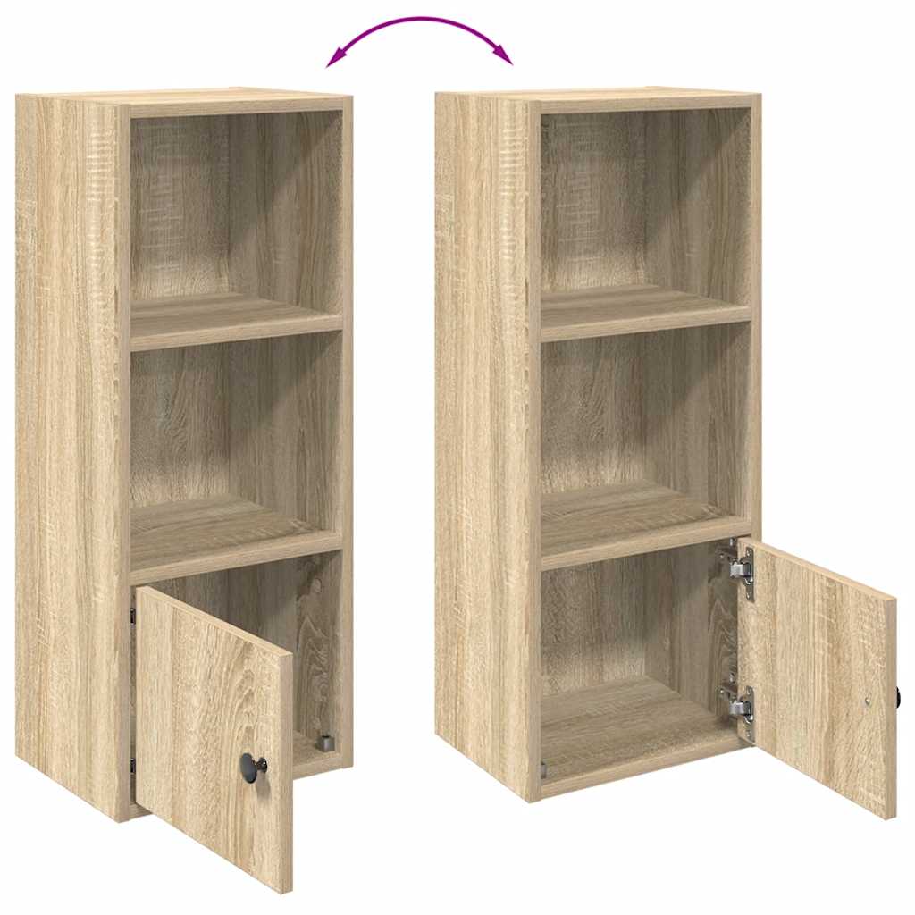 Vidaxl Regał, Dąb Sonoma, 31X24X77 Cm, Materiał Drewnopochodny