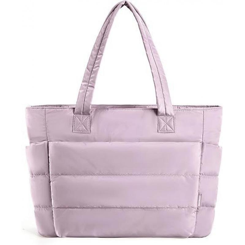 

Large-capacity Lightweight Ladies Handbag, Single-shoulder Bag, Travel Bag, Fashionable and Casual Versatile Notebook Bag 35*16*49cm фіолетовий