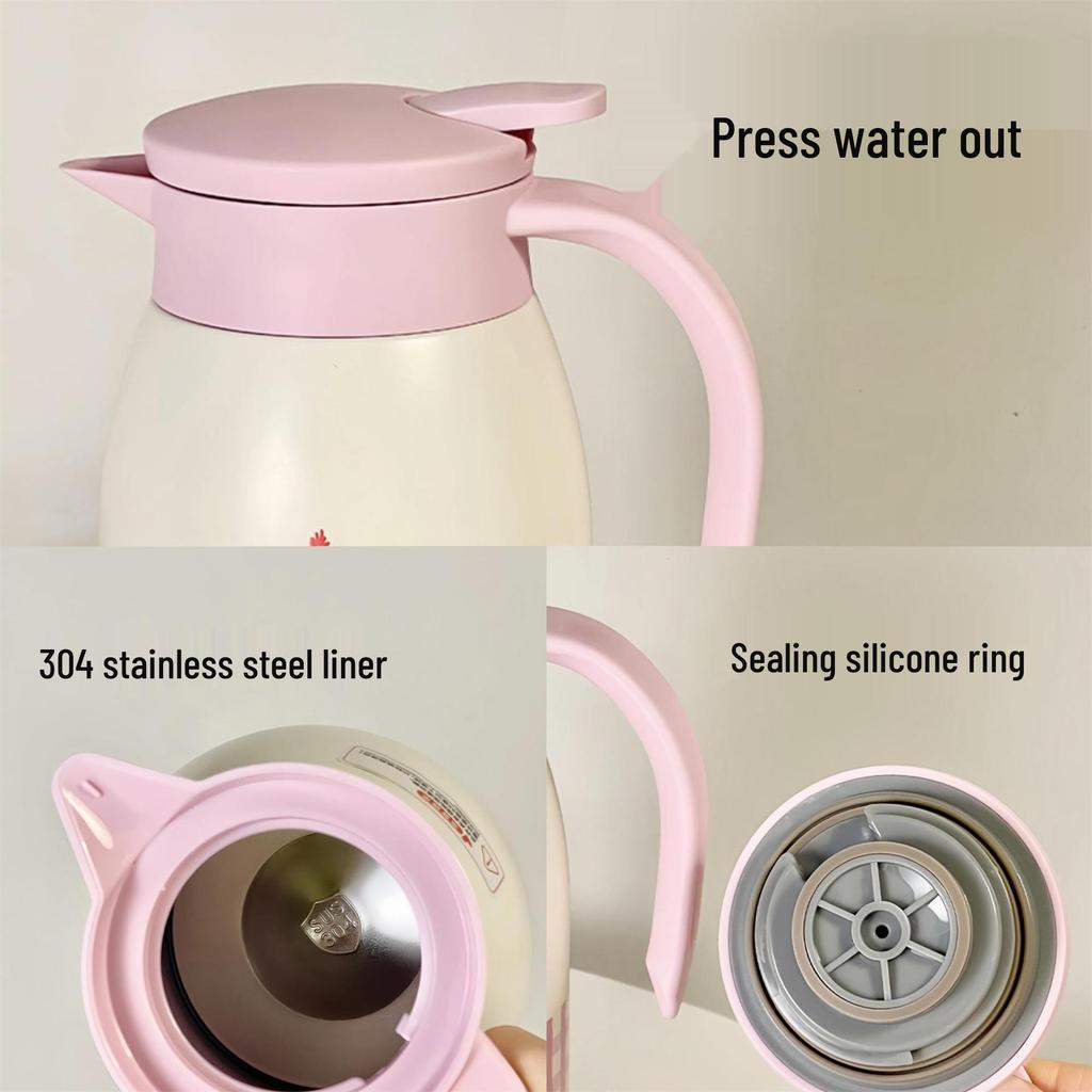 Stylish Japanese Stainless Steel Thermos Flask for Home, Office, or Dorm