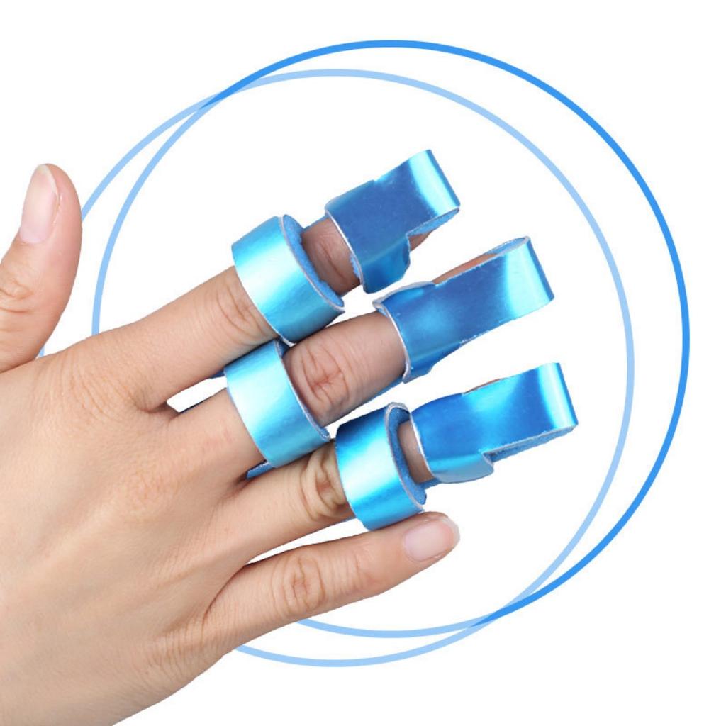 1pcs Aluminum Alloy Finger Fixing Splint with Sponge Finger Support Brace Finger Stabilizer Finger Joint Sprain Protective Cover