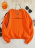 90s Graphic Letter Print Womens Hoodies Casual Sweatshirt Graphic Hoody Fashion O-Neck Pullover Female Clothes
