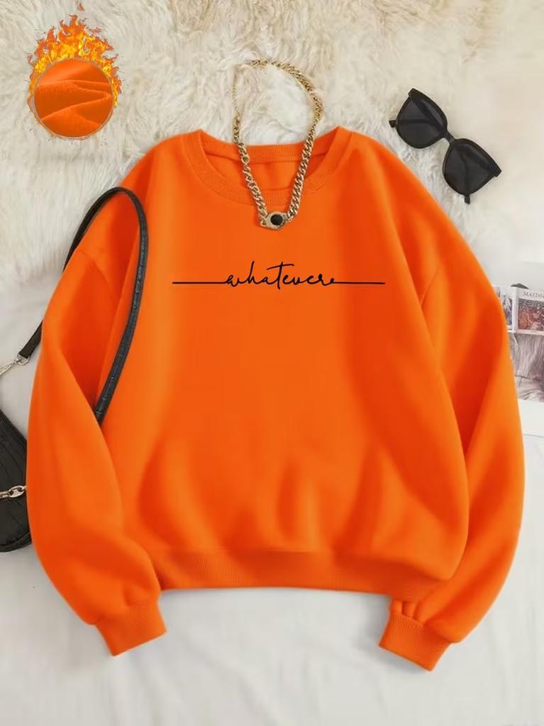 90s Graphic Letter Print Womens Hoodies Casual Sweatshirt Graphic Hoody Fashion O-Neck Pullover Female Clothes