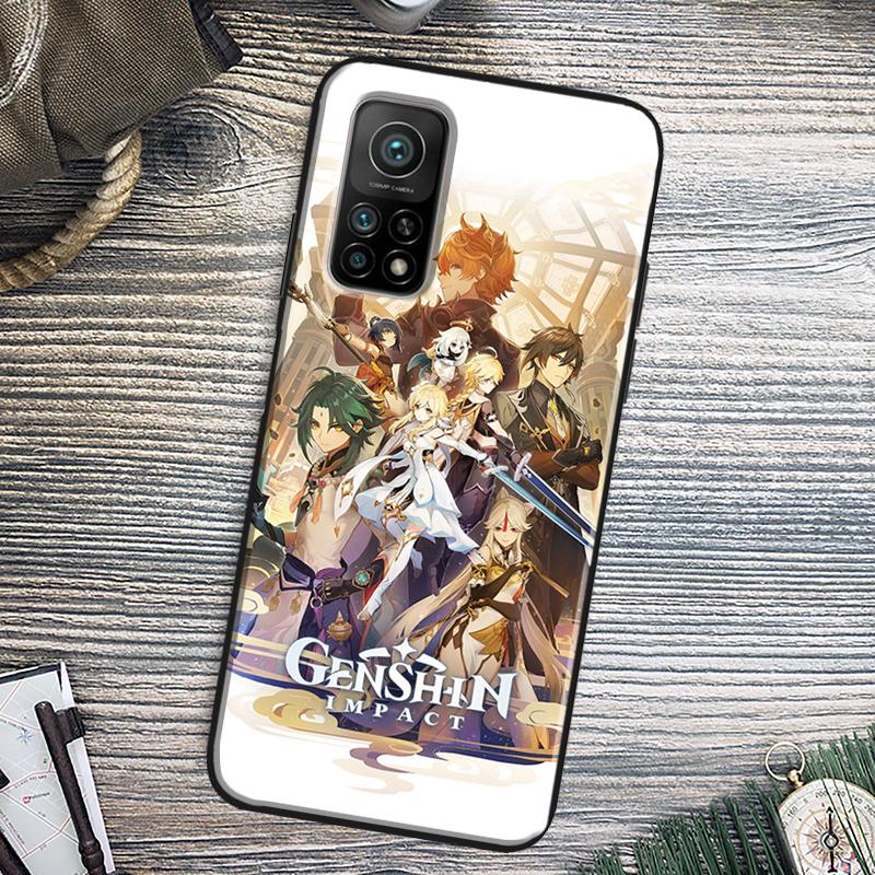 Anime Game Genshin Impact Cover For Xiaomi 15 Ultra 13 14 11T 12T 13T 14T Pro POCO X6 X7 Pro X3 X5 F5 F6 M6 Pro Case