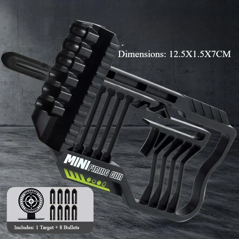 Kids Toy Gun Shooting Game Playset Includes 1 Target 8 Safe Plastic Bullets Press Launch Play Educational Gift for Boys