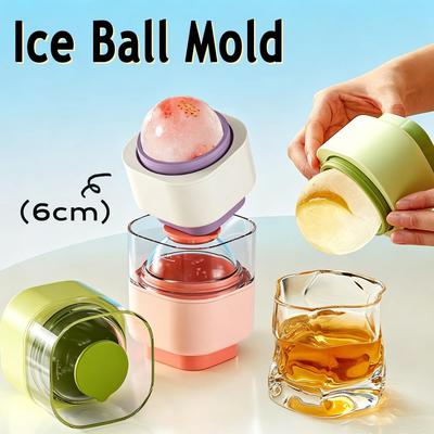 Silicone Ice Maker Large Sphere Quick-freezing Ice Ball Mold Round Reusable Ice Jelly Mold Kitchen Tool