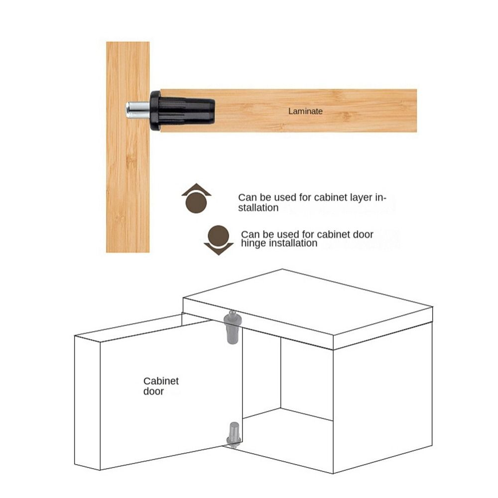 10PCS Buffer Spring Door Spring Pin Plastic Spring Axis New Telescopic Central Axis Cabinet Door
