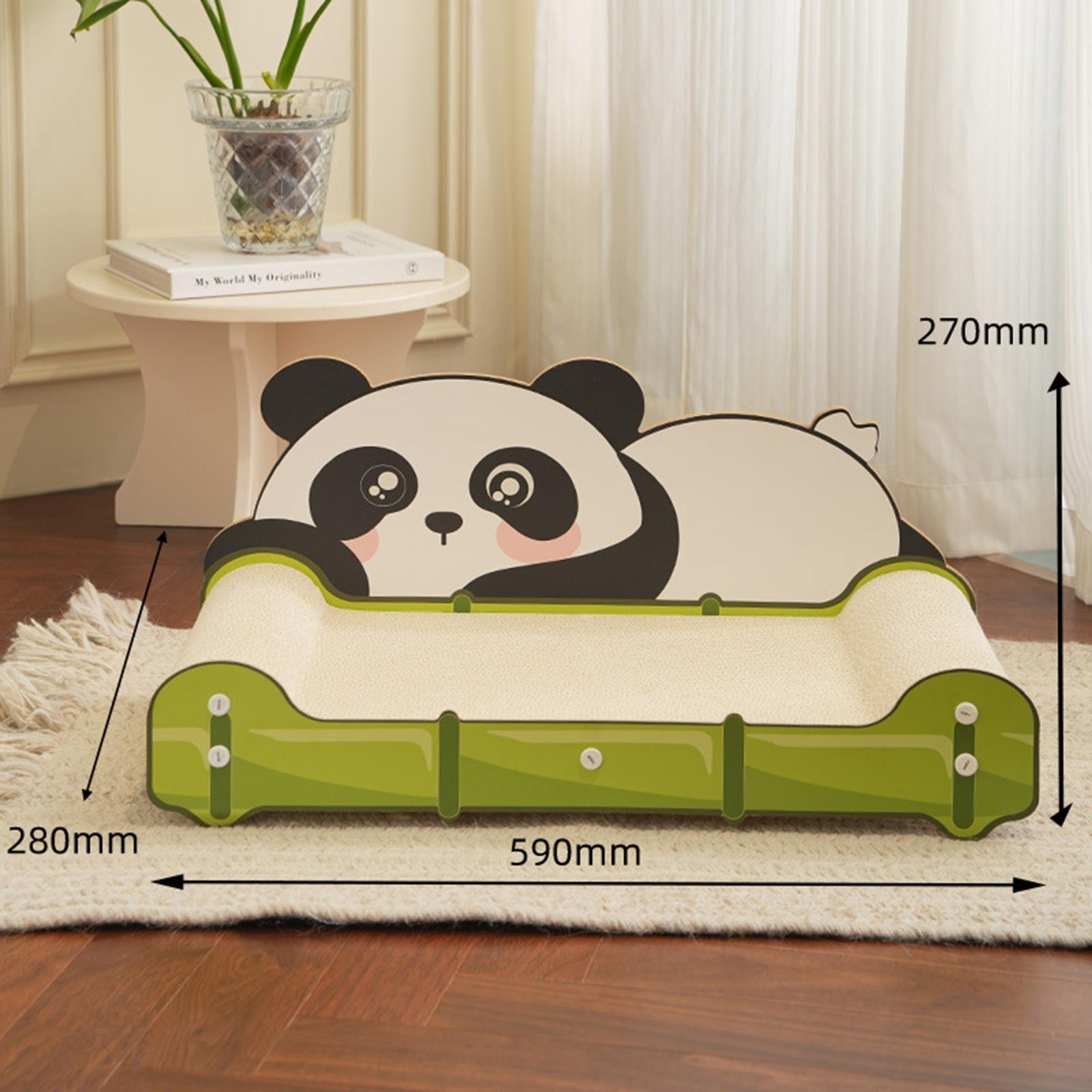 

Lie Down Bear Shaped Large Cat Couch Scratcher Cardboard Bed, Vertical Claw Grinder Cat Toy, for Indoor Cats,Furniture Protector