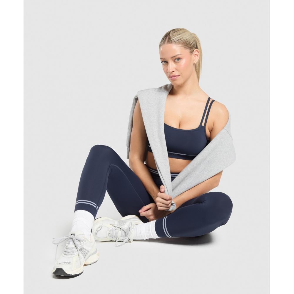 Gymshark Contrast Seamless Leggings Heavy Blue B2c1h Uctn