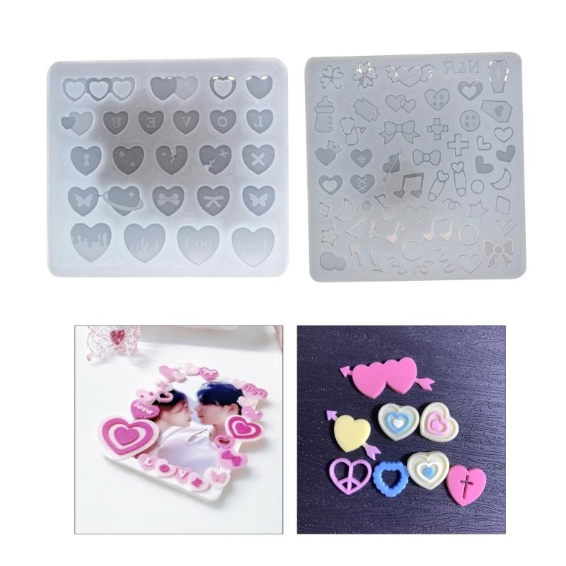 Mucegai din silicon pentru bijuterii din rășină Forme din rășină epoxidică Forme de umplere pentru turnare cu nisip mișcător Forme din silicon pentru bricolaj