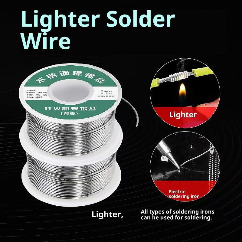 1.0Mm 20G 50G 100G Soldering Rods Low Temperature Easy Melt Solder Wire Silver Universal Welding Rod Cored Weld Wire