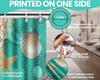 Beach Shower Curtain Ocean Beachy Sea Shell Coastal Teal Bathroom Decor, Waterproof Cloth Fabric With Hooks 70" W X 72" L
