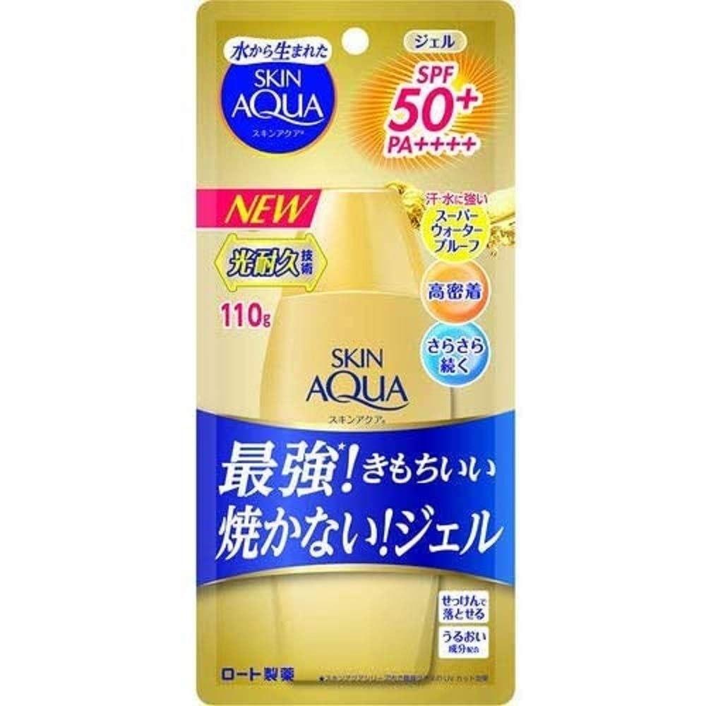 Skin Aqua UV Super Moisture Gel Strong Gold Sunscreen Fragrance-Free 110 grams (x 1)