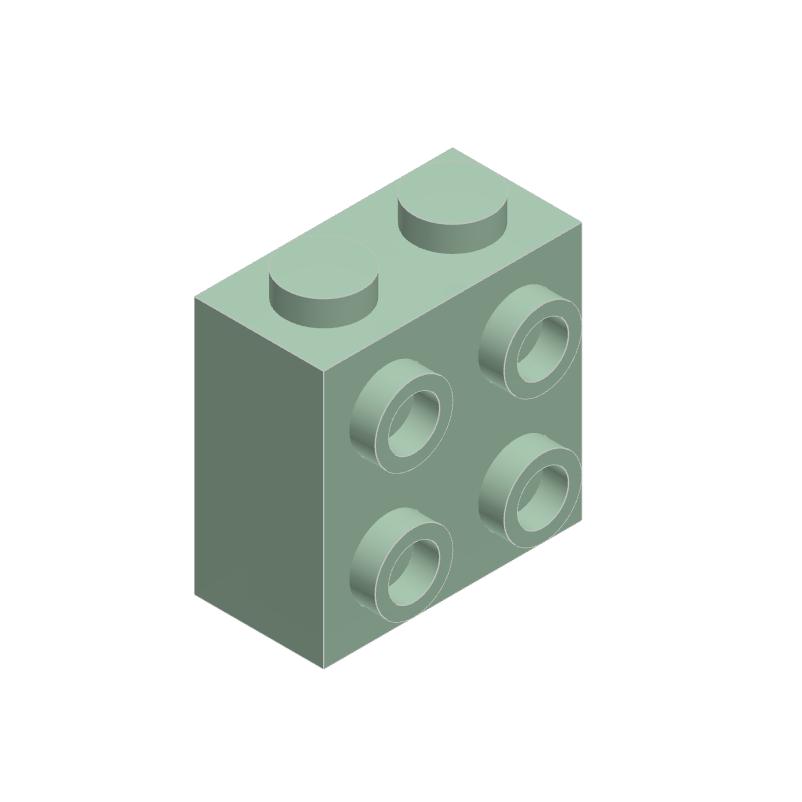 10PCS 22885 1x2x1 2/3 featuring Studs on 1 Side Block Moc Works With featuring Brick DO IT YOURSELF Children's Toy Assembly