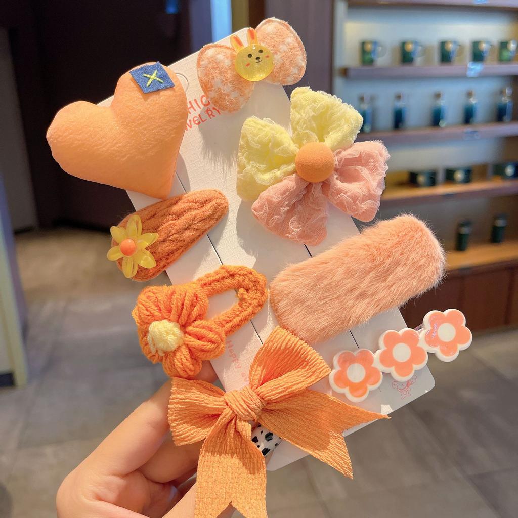 New Autumn and Winter Plush Cute Sweet Hair Clip Women's Bangs Side Clip Headdress Cartoon Animal Hairpin Hair Accessories
