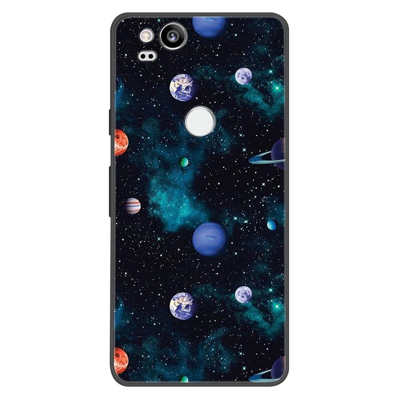 For Google Pixel 2 Case Soft Black Silicone Bumper Butterfly Phone Cover for Googe Pixel2 2XL Pixel2XL 2 Cases Fundas Coque