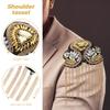 1 Pair Metal Epaulets Gold Vintage Tassel Shoulder Board Costume Dress Up Fringe Shoulder for Suit Epaulets